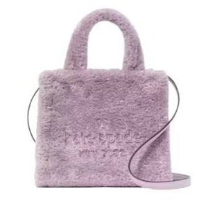 Kate Spade Lavender Faux Fur Tote
